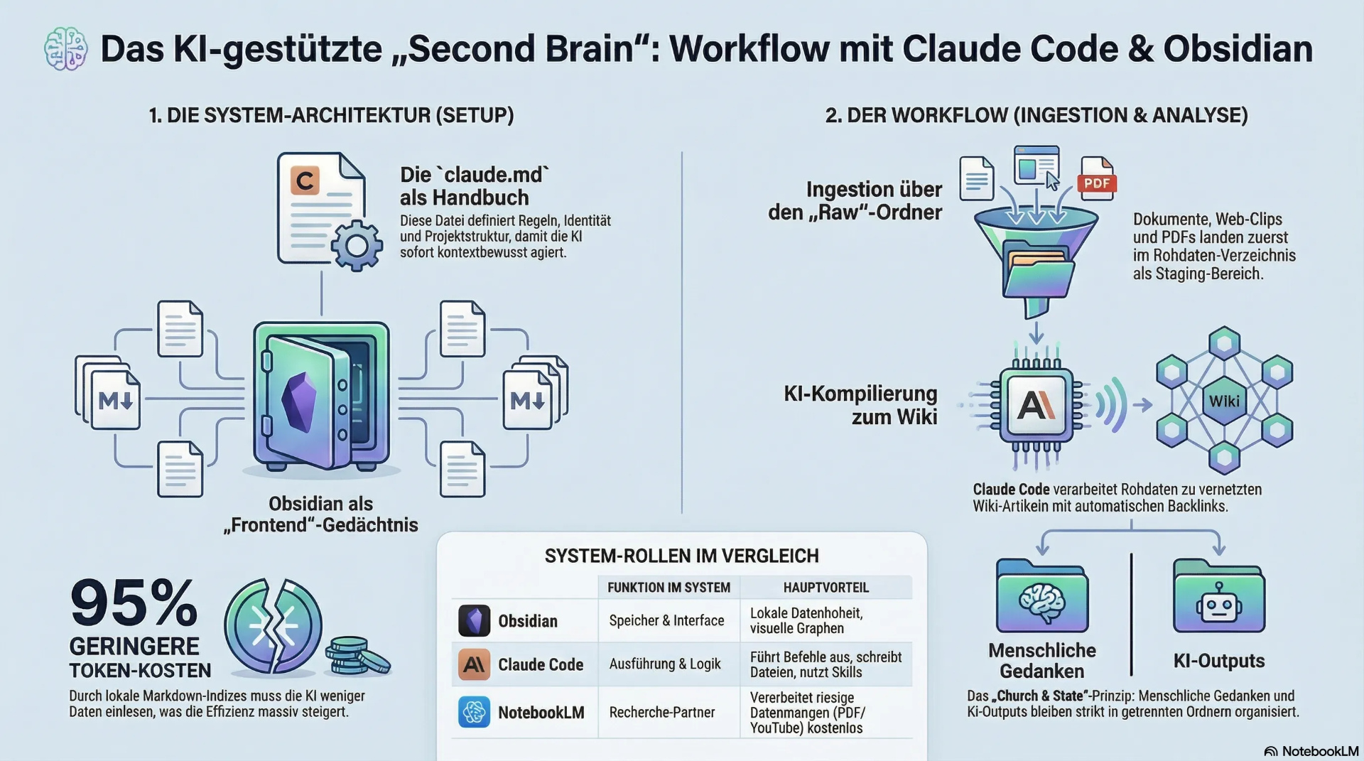 Claude Code + Obsidian: So baut Karpathy ein KI-Second-Br...